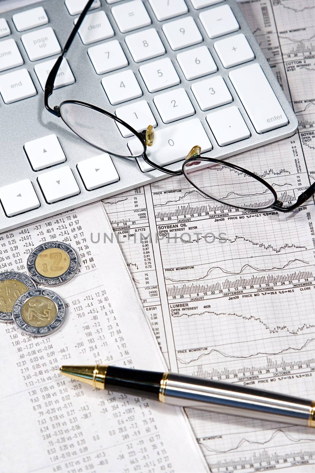 Business finance graphs of a working capitalist