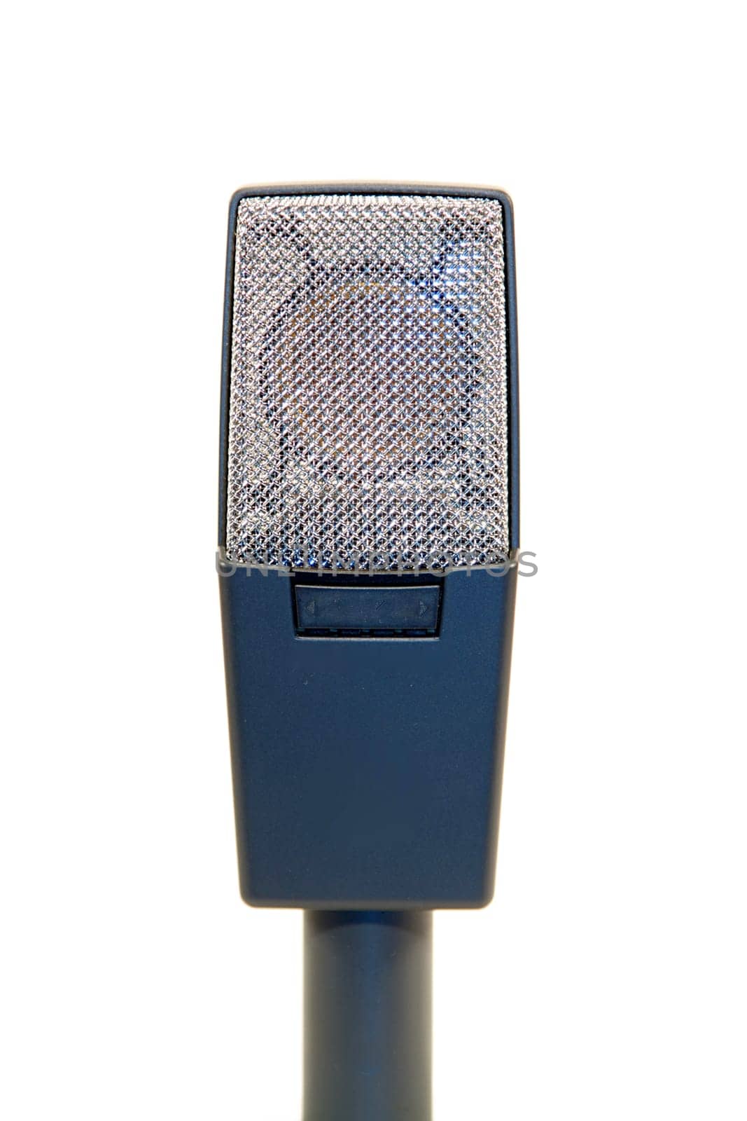 On stage microphone for a recording studio artist