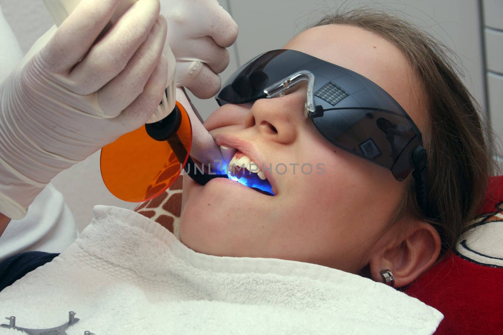 at the orthodontist