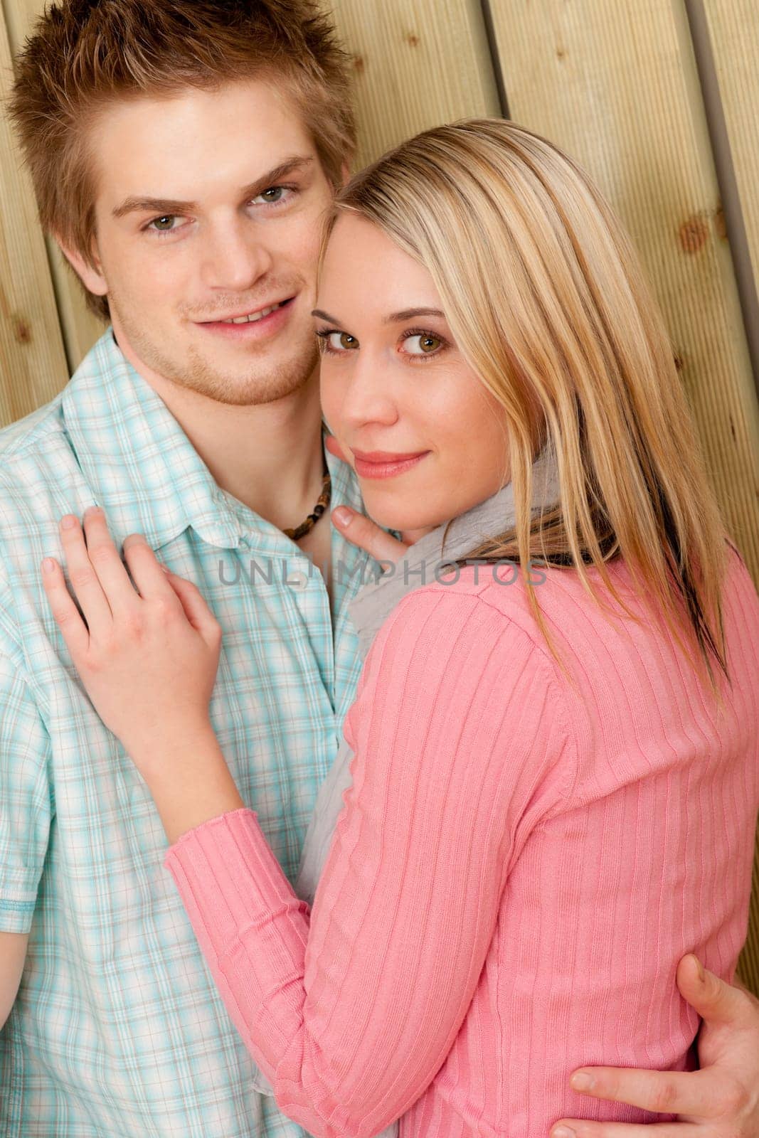 Couple in love - happy enjoy summer and sun