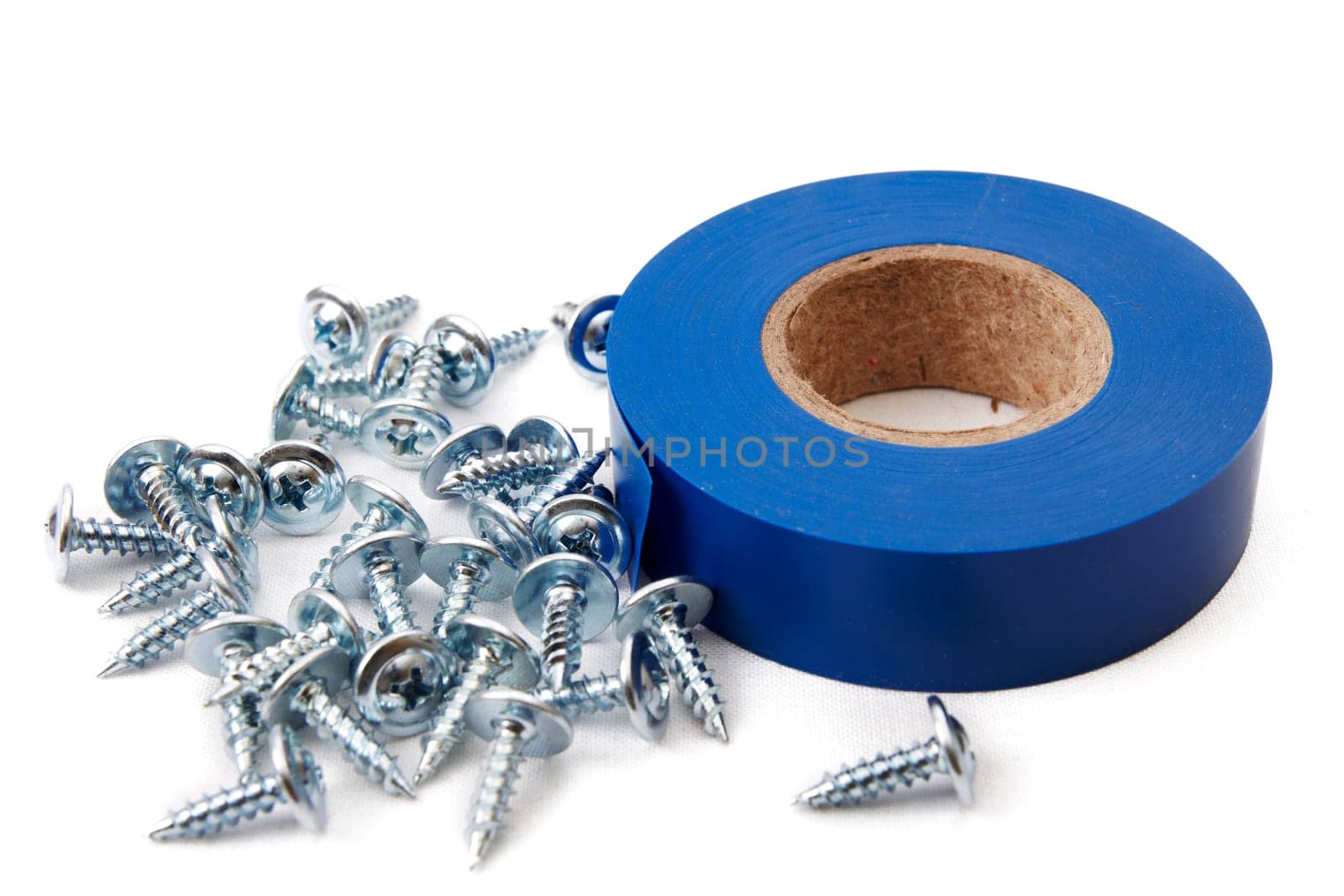 Work tools isolated on white background