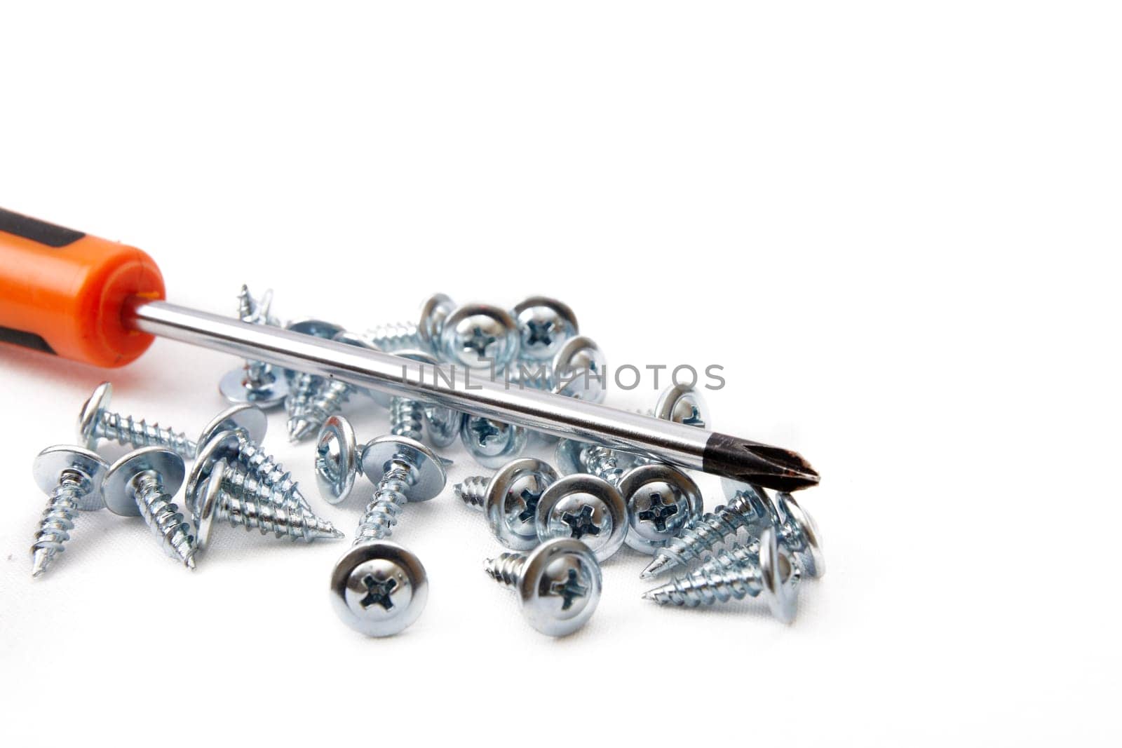 Work tools isolated on white background