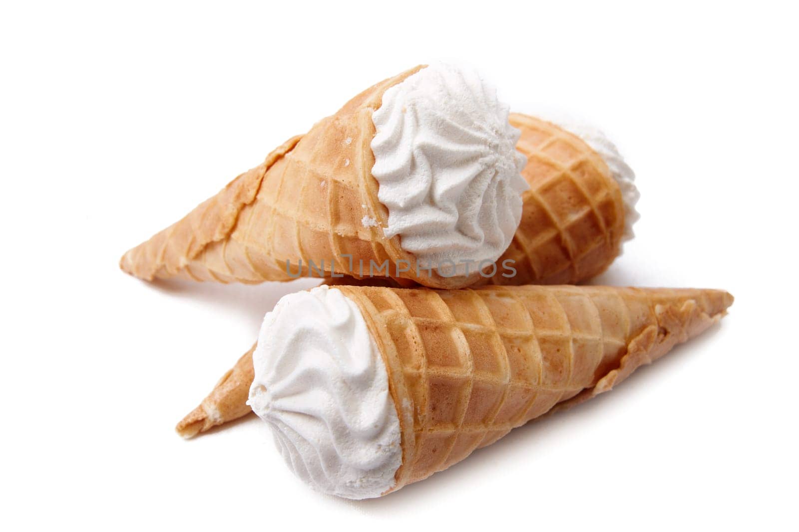 Ice cream isolated on white background