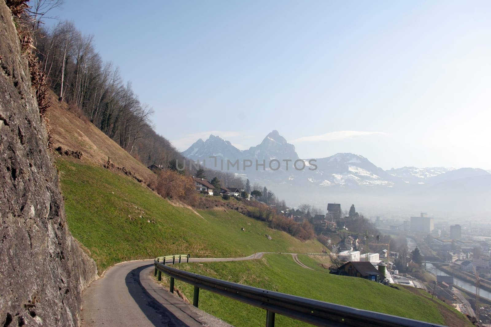 Landscape on Lake Lucerne