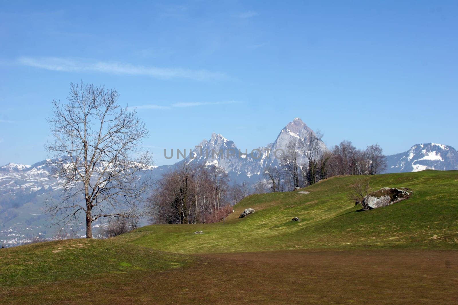 Landscape on Lake Lucerne