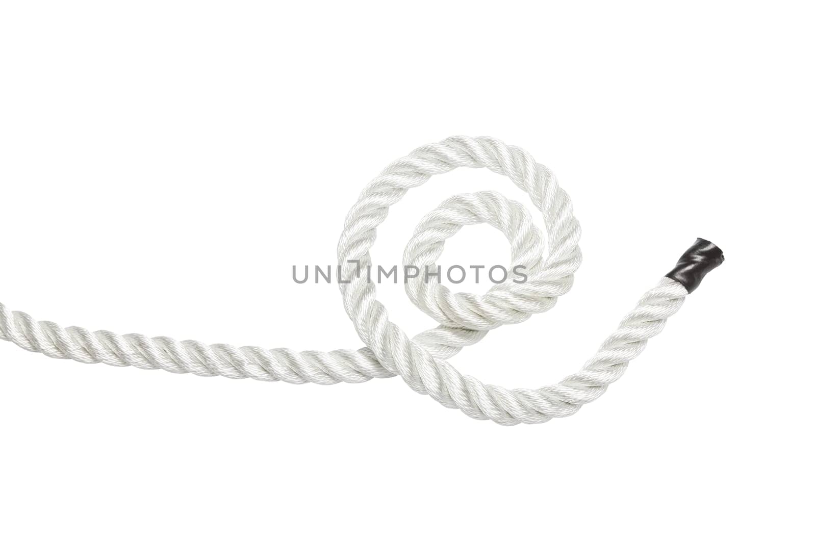 Strong rope isolated on white