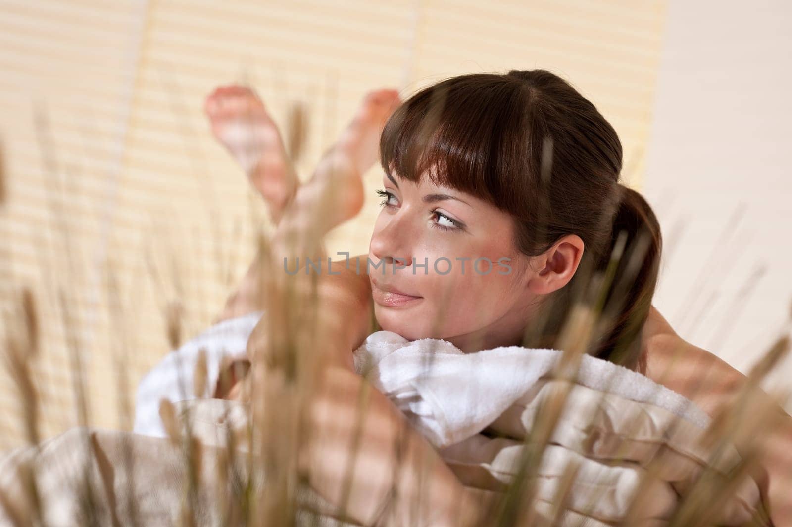 Spa - Young woman at wellness therapy massage treatment