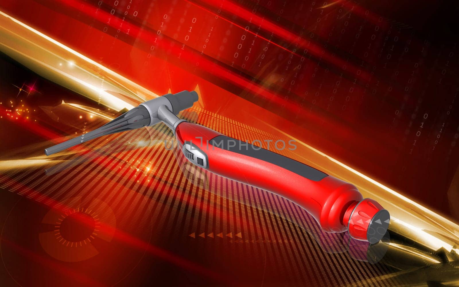 Digital illustration of weld craft in colour background