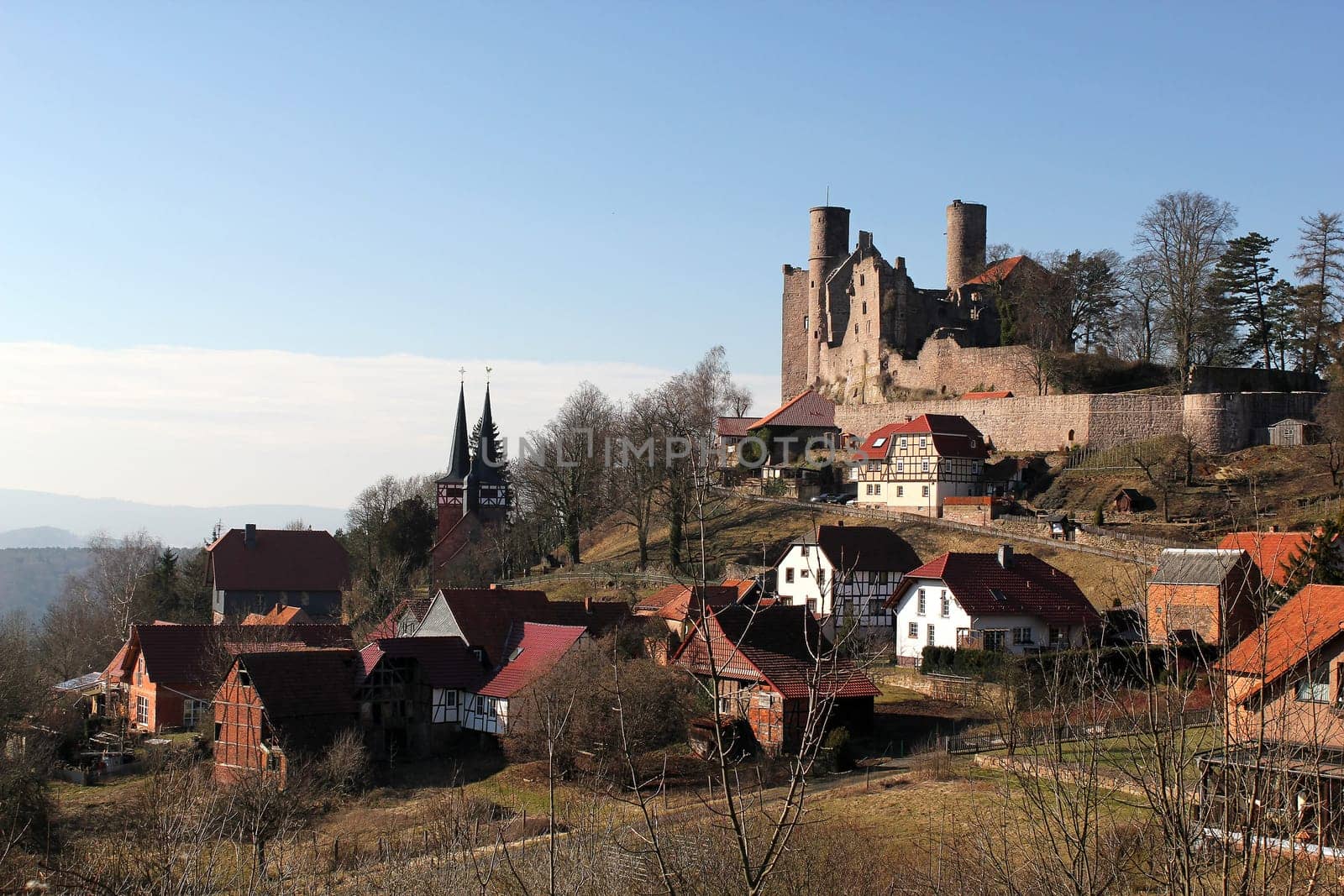 Hanstein Castle in Eichsfeld,Thuringia
