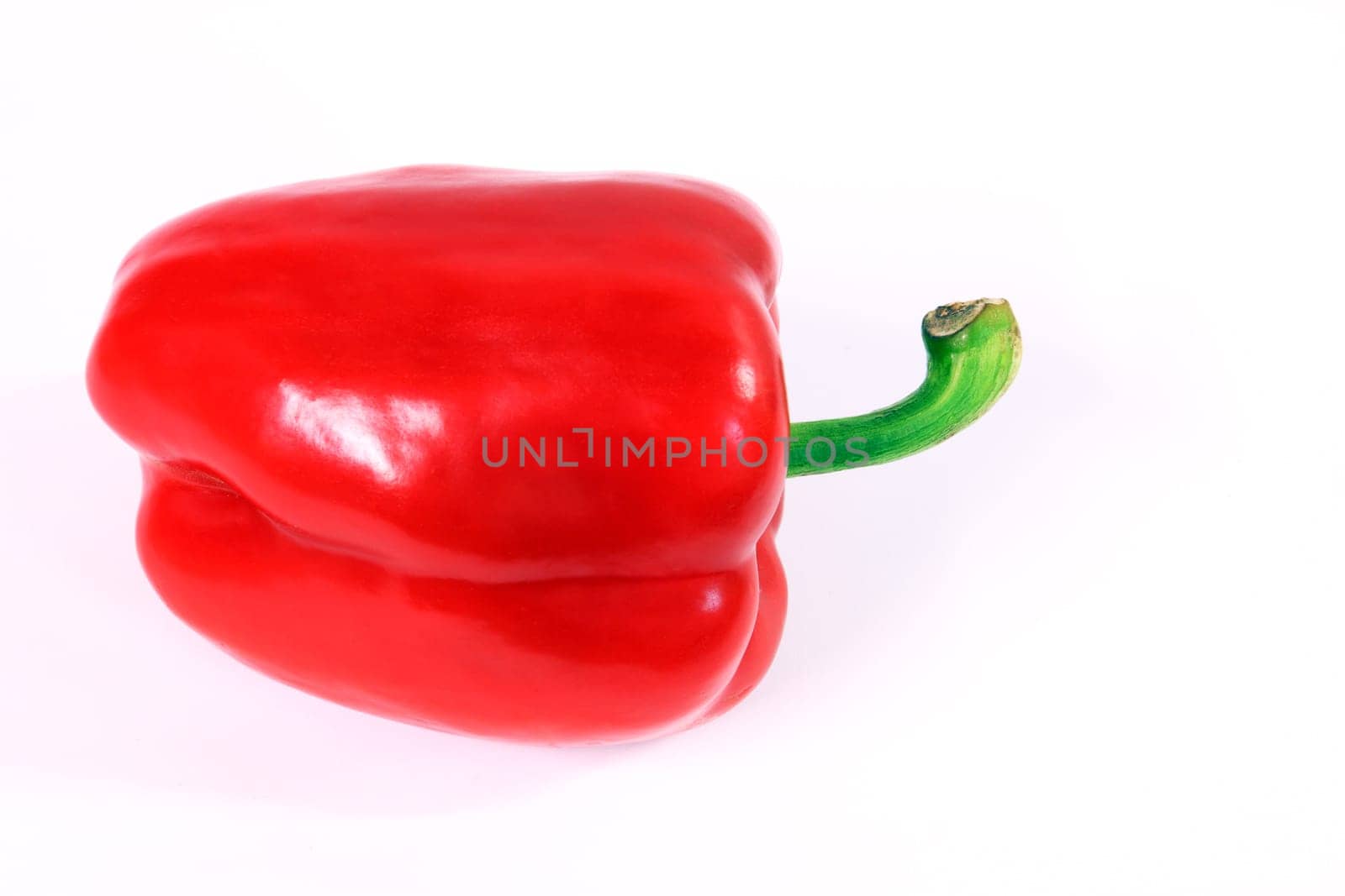 Red pepper with white background