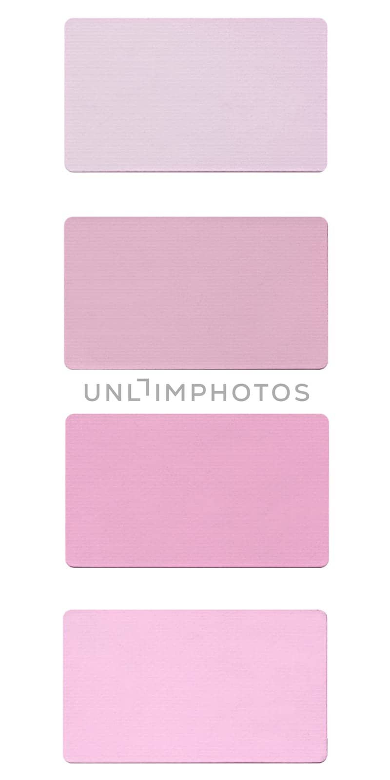 Colour fabric paint samples isolated over white