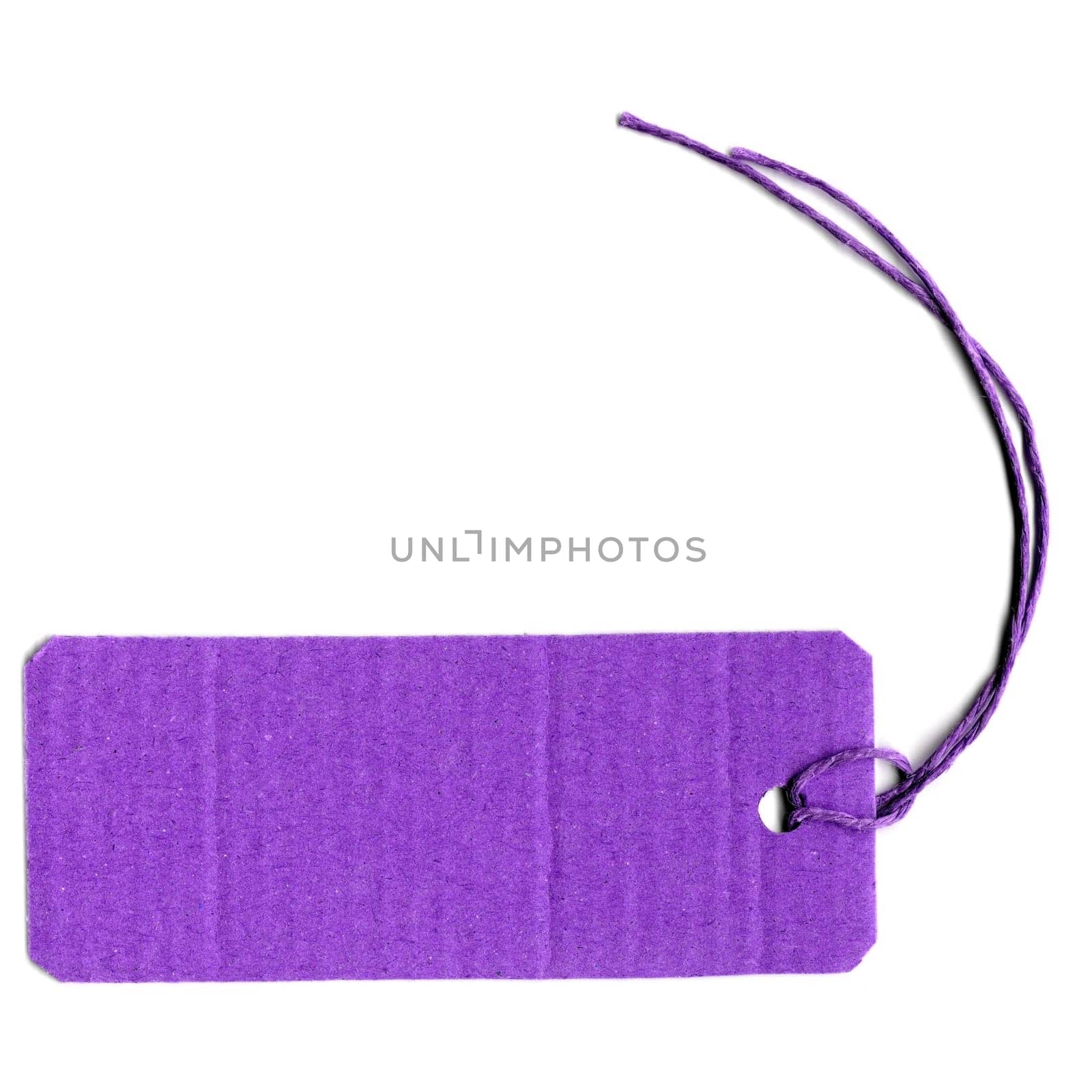 Price tag or address label with string