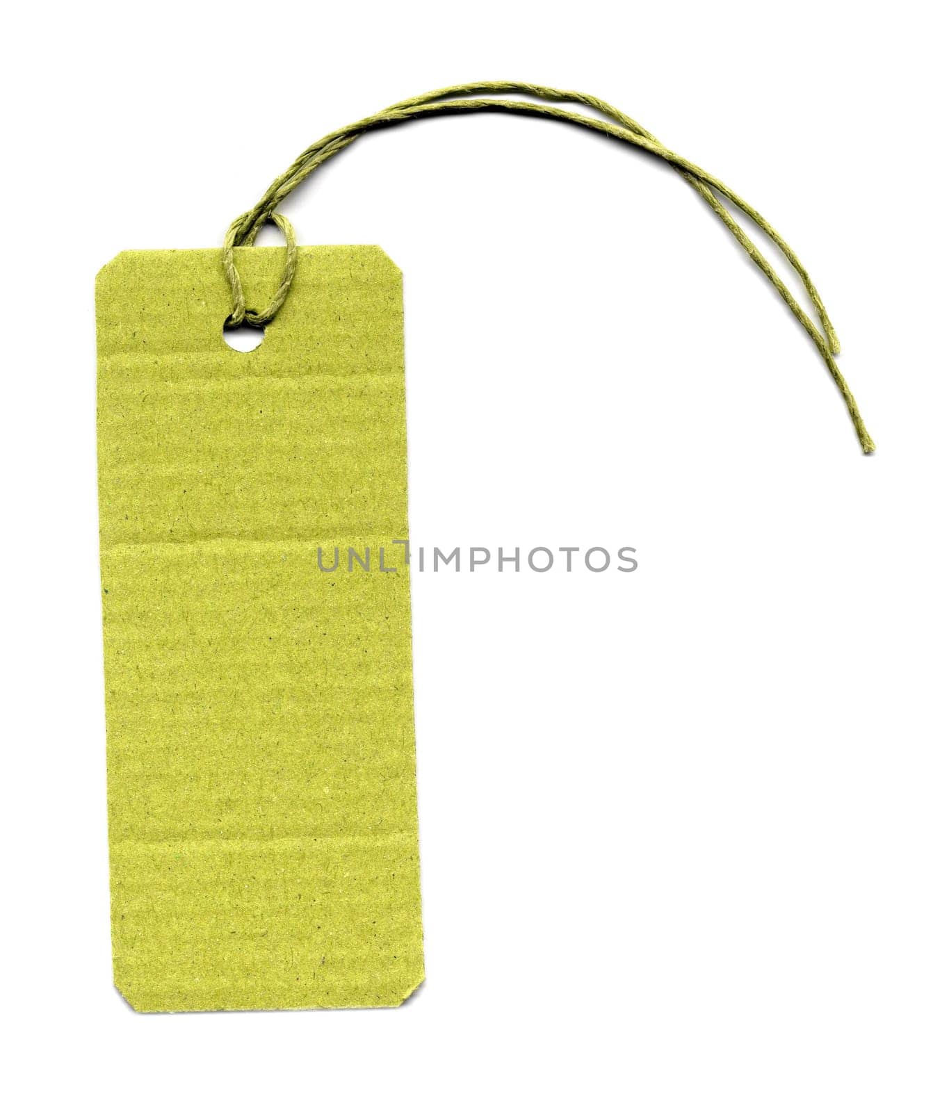 Price tag or address label with string