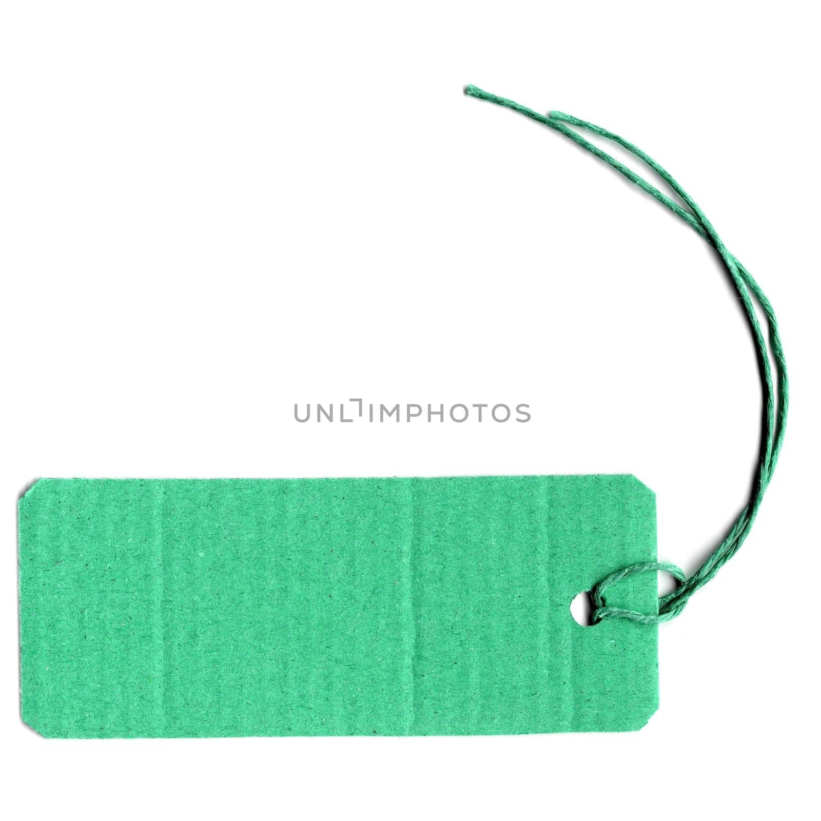 Price tag or address label with string