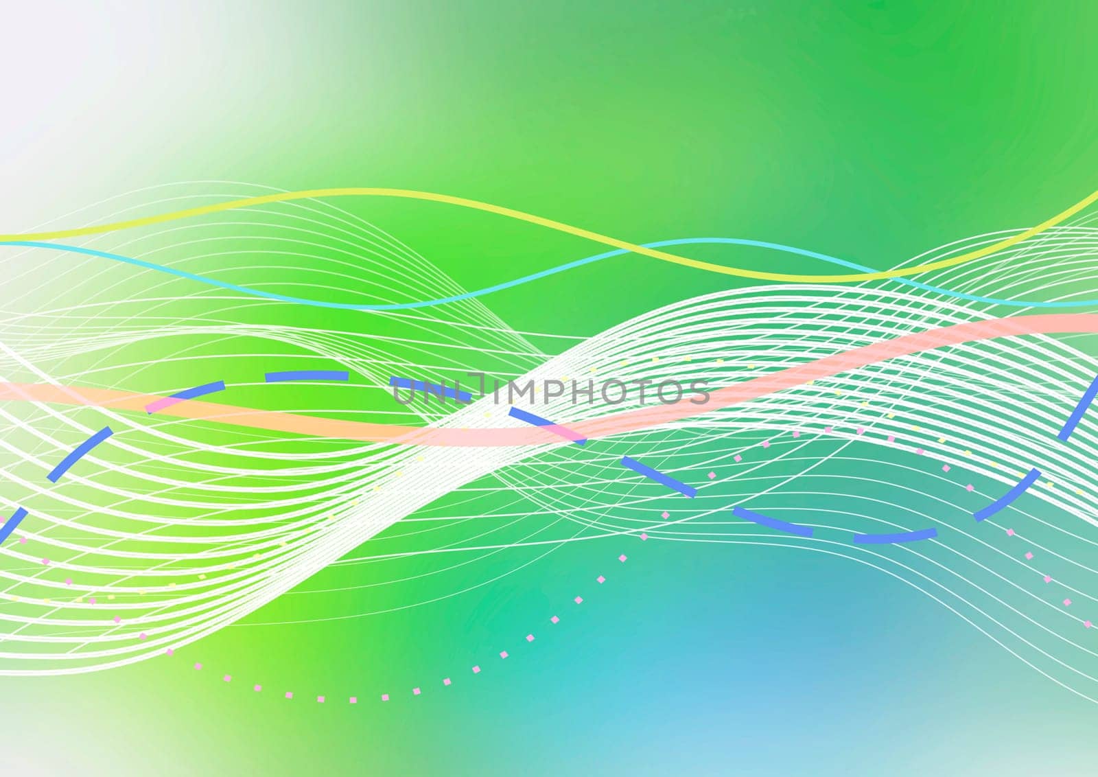Wavy Lines Background - DIN A 3