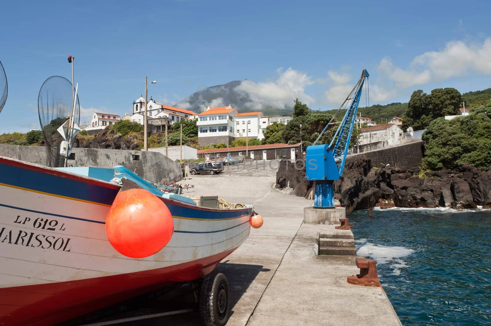 Fishing port in Pico island, Azores