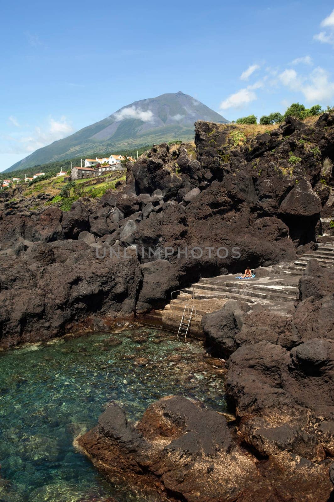 Natural swimming pool in Pico island, Azores