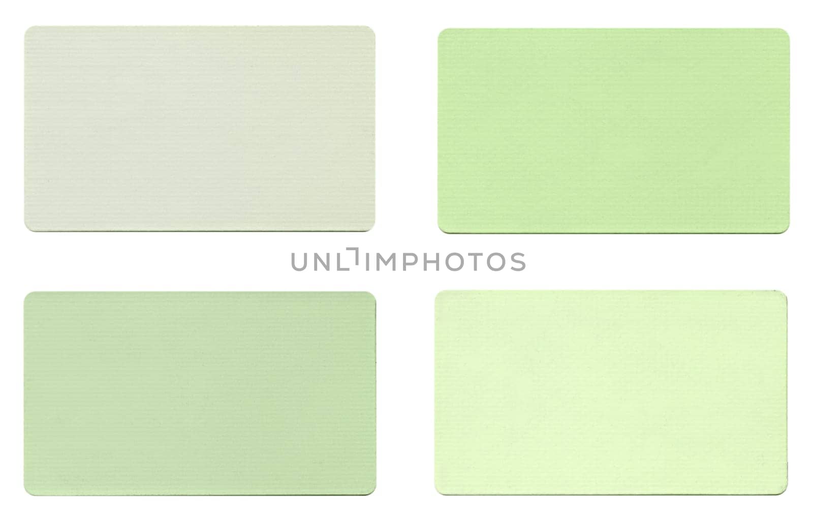 Colour fabric paint samples isolated over white