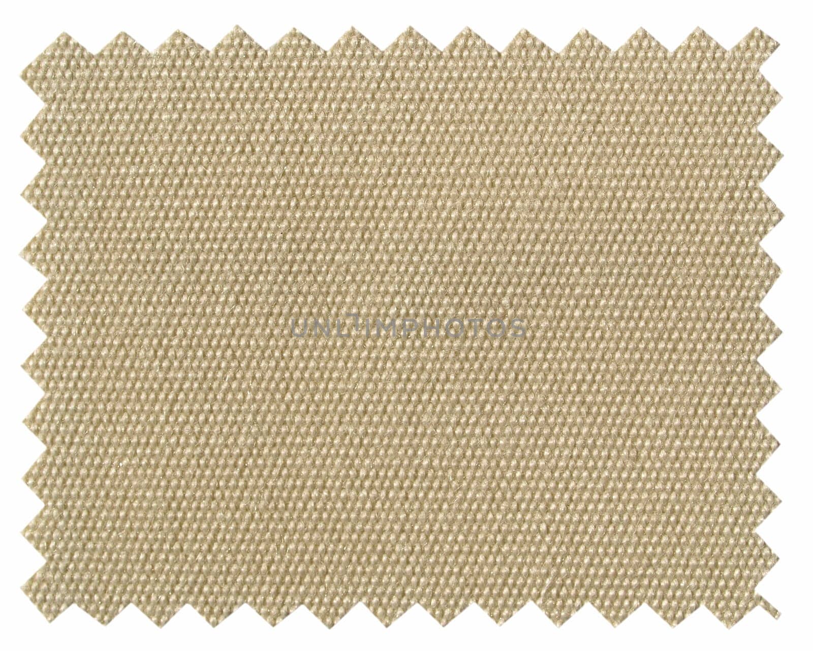 A fabric sample isolated over white background