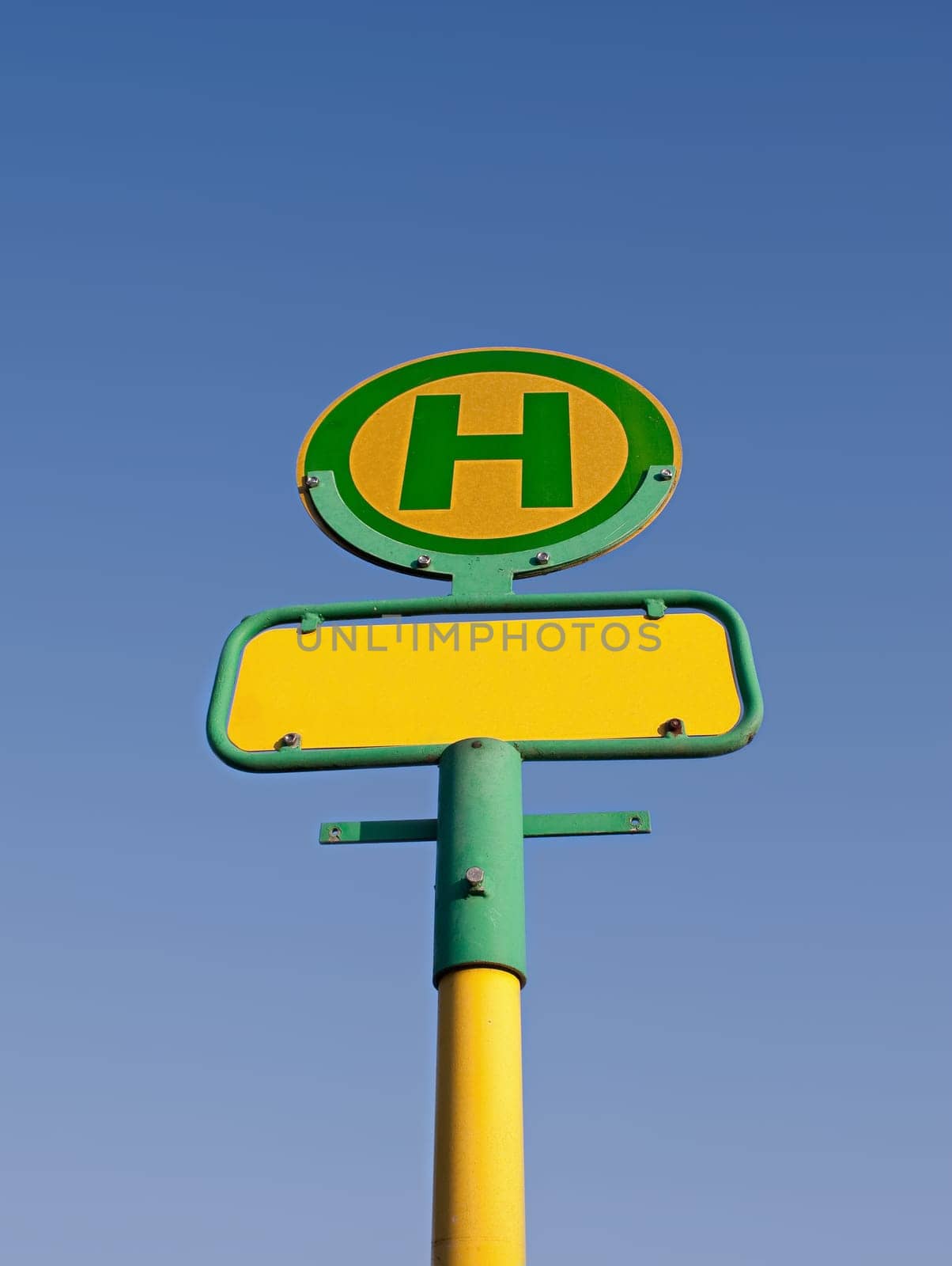German bus stop,name removed