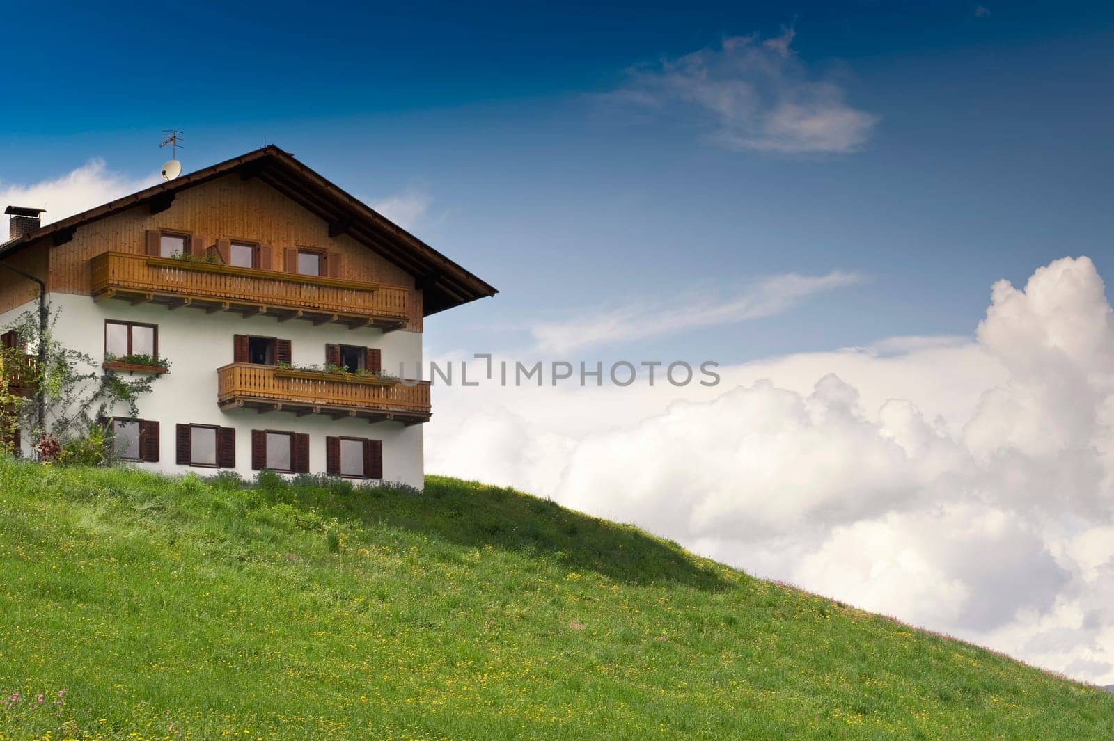 Rustical wooden House on a Hill in Tyrol, Austria
