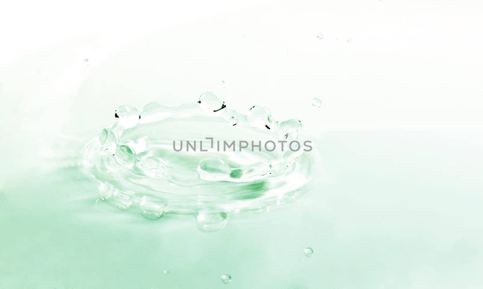 image of the pureness and the simplicity of a color water drop