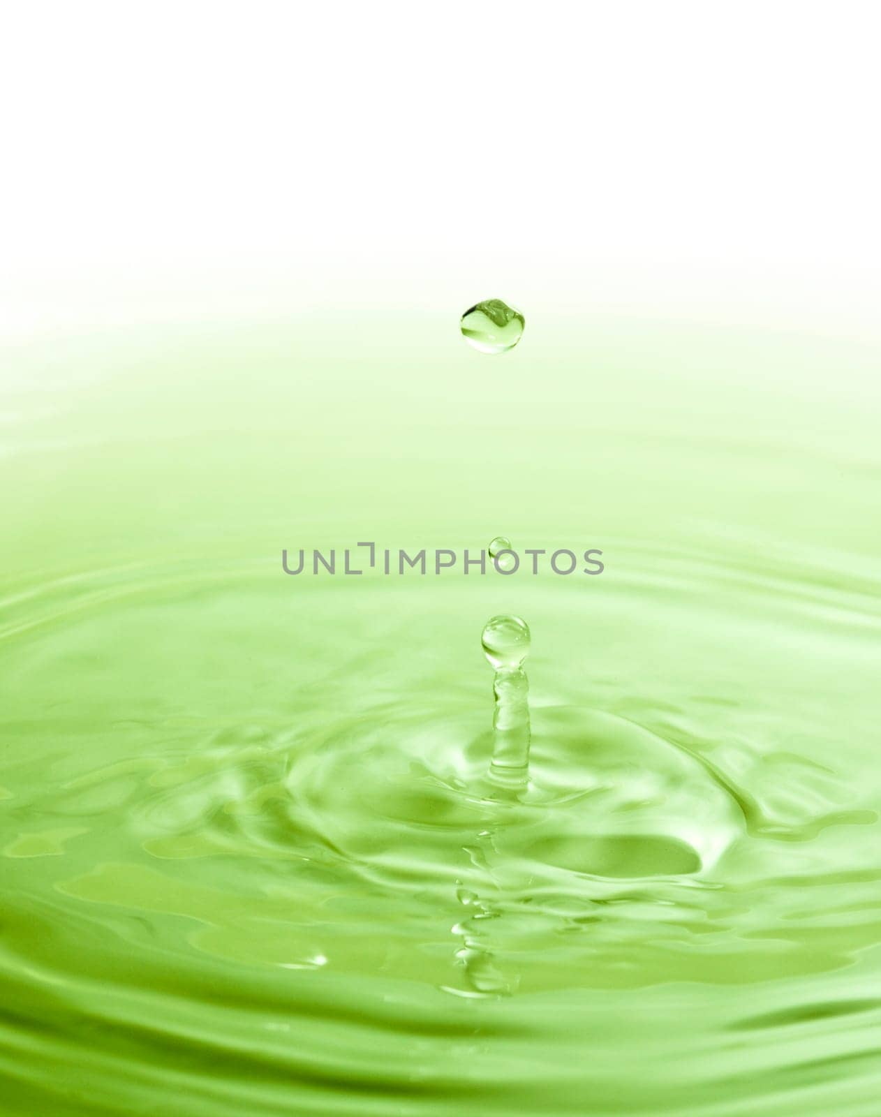 image of the pureness and the simplicity of a color water drop