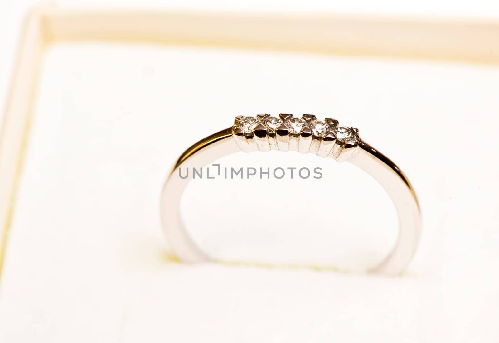 close up of a wedding ring inside a box ready for a gift