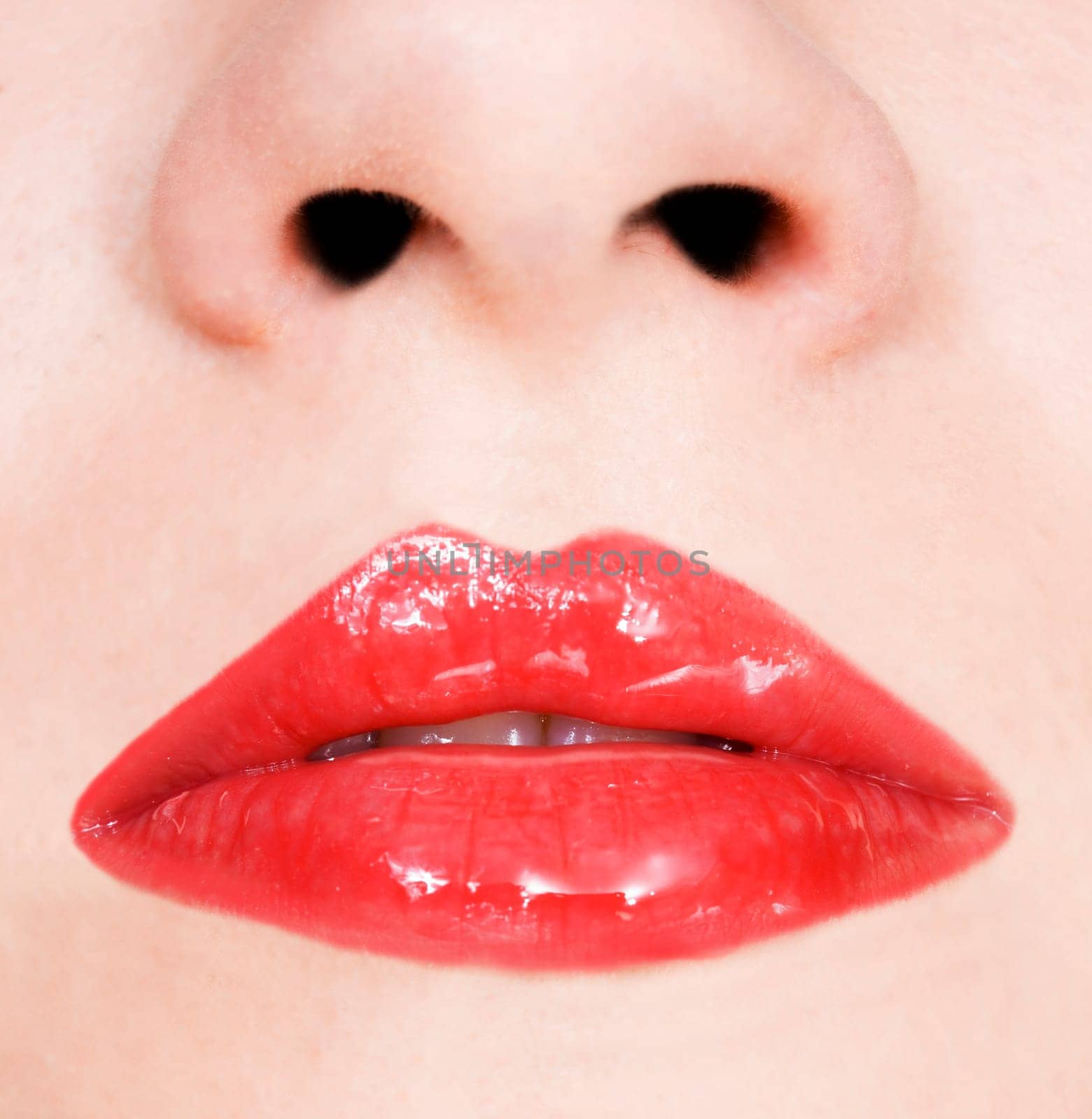 image of a close up of provocative sensual female lips