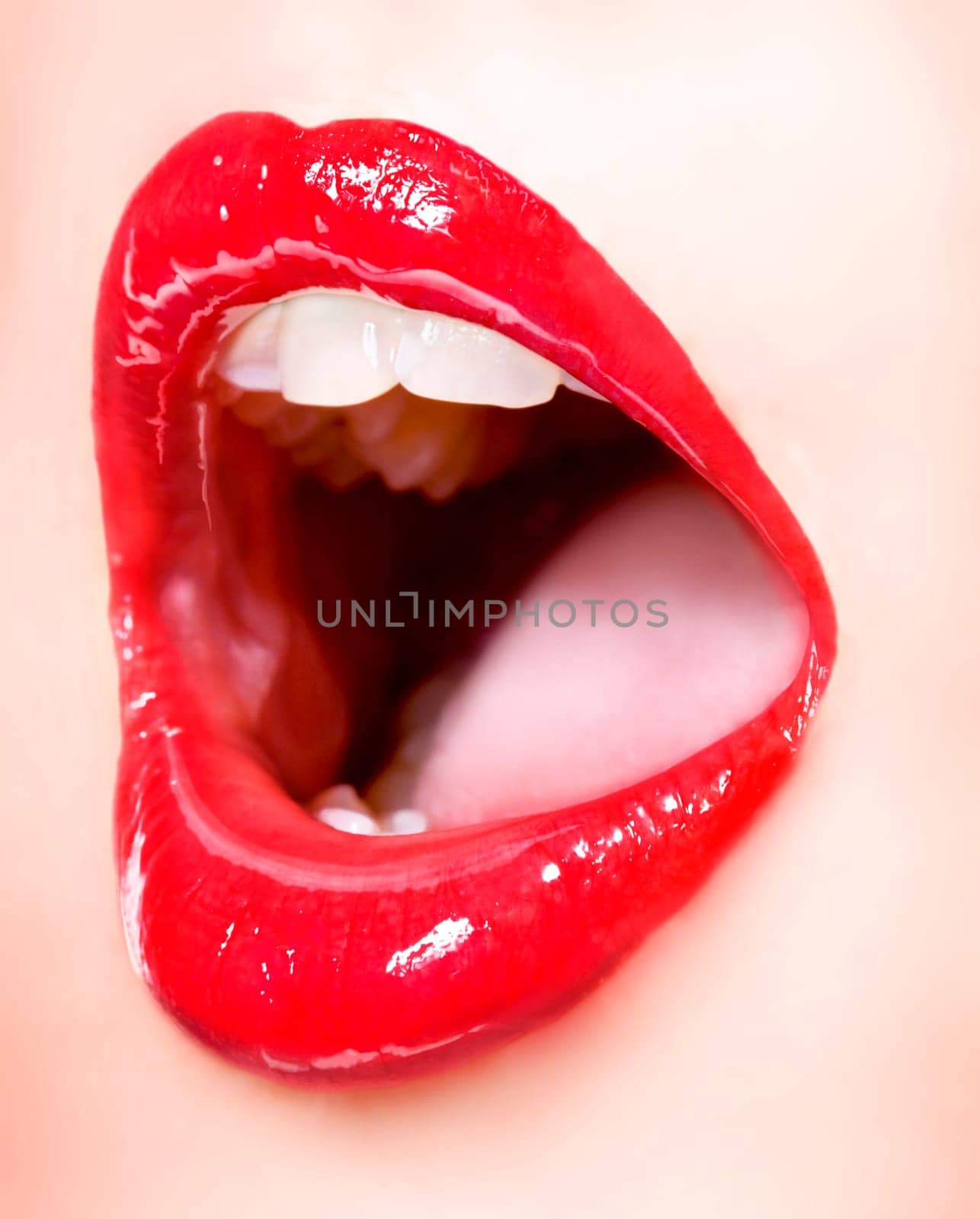 image of a close up of provocative sensual female lips