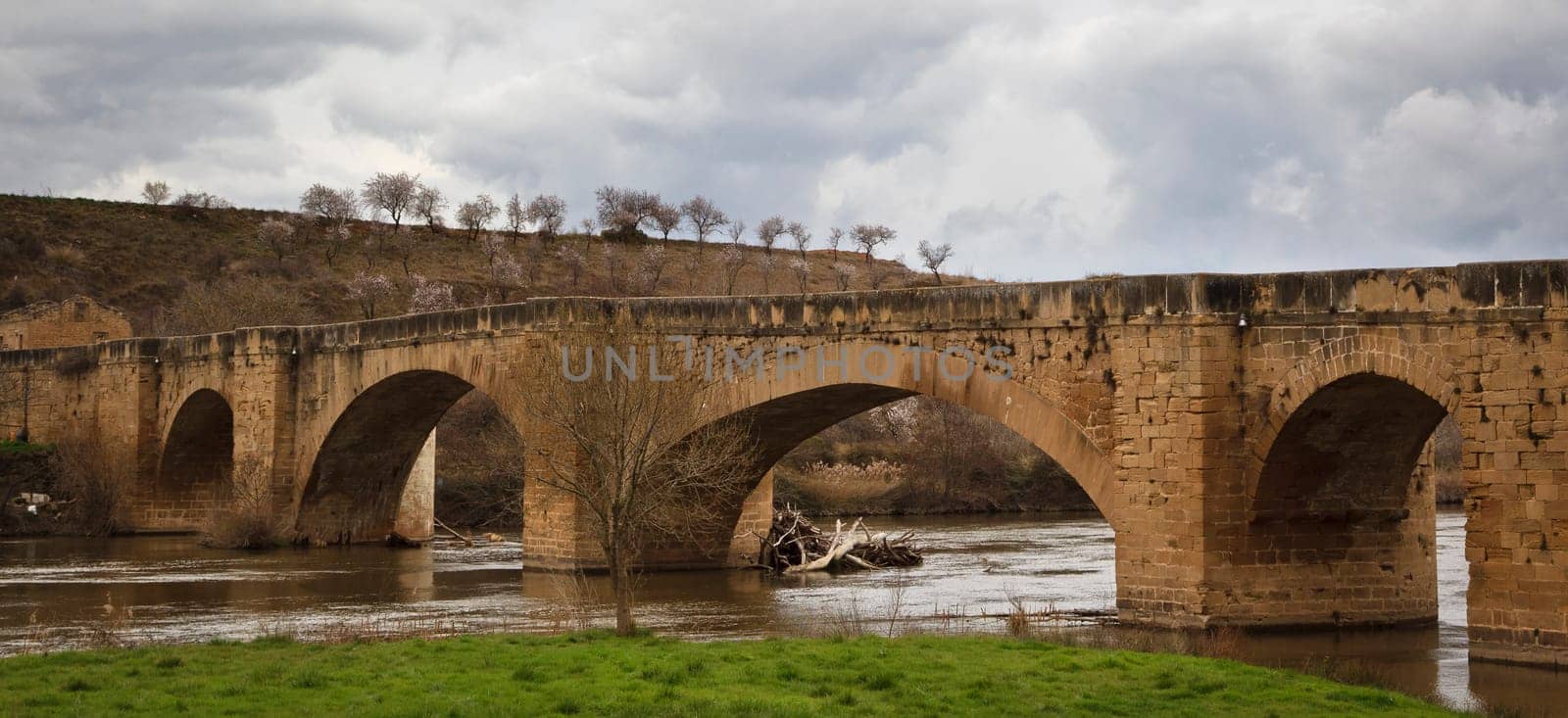 Medieval bridge, Ebro river, San Vicente de la Sonsierra