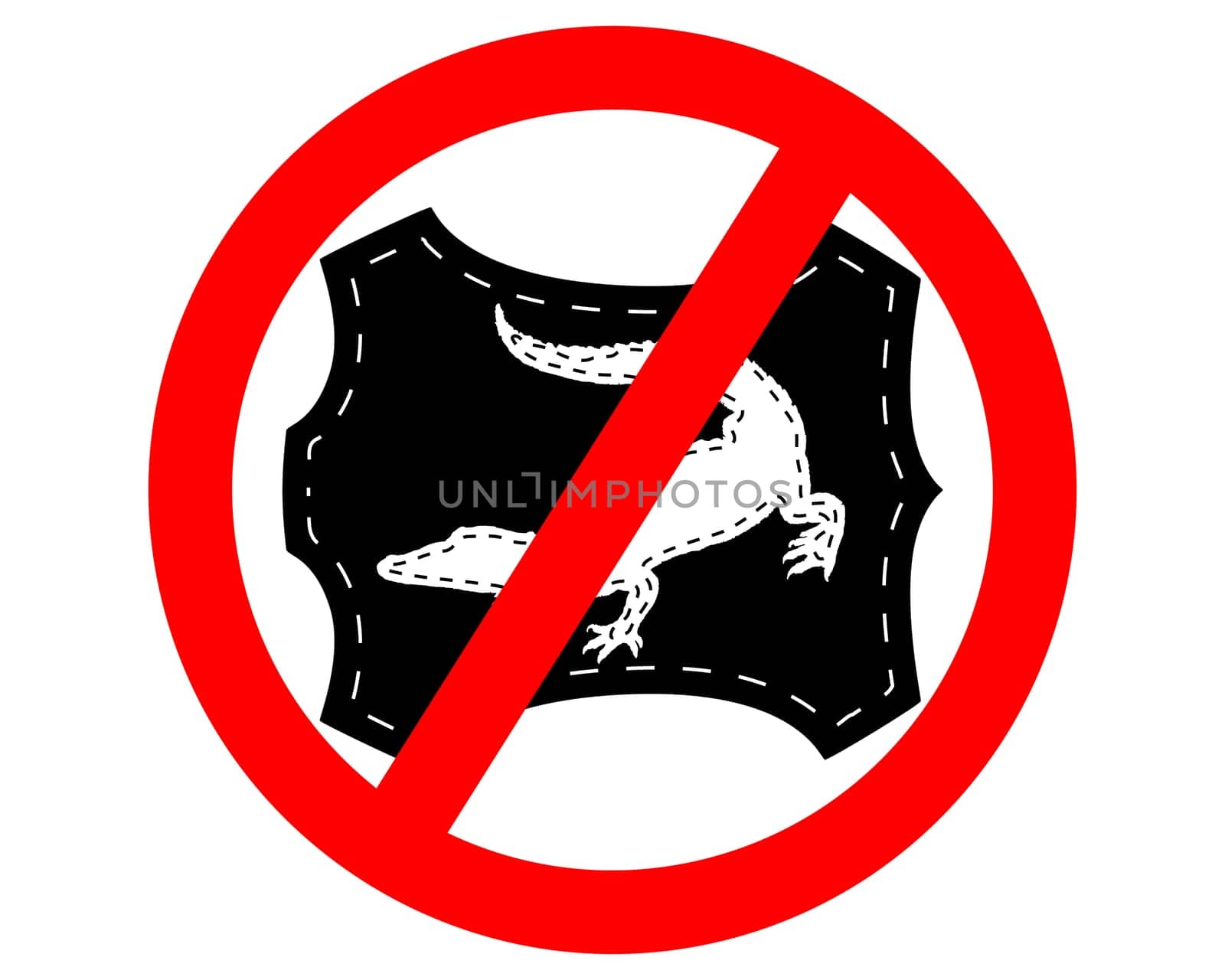 No crocodile leather