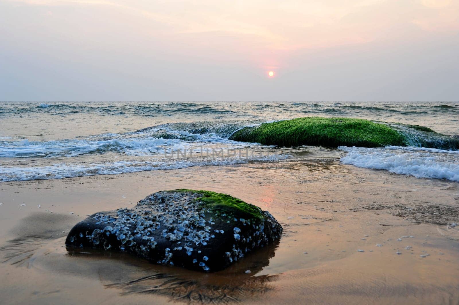 Sunset by the sea