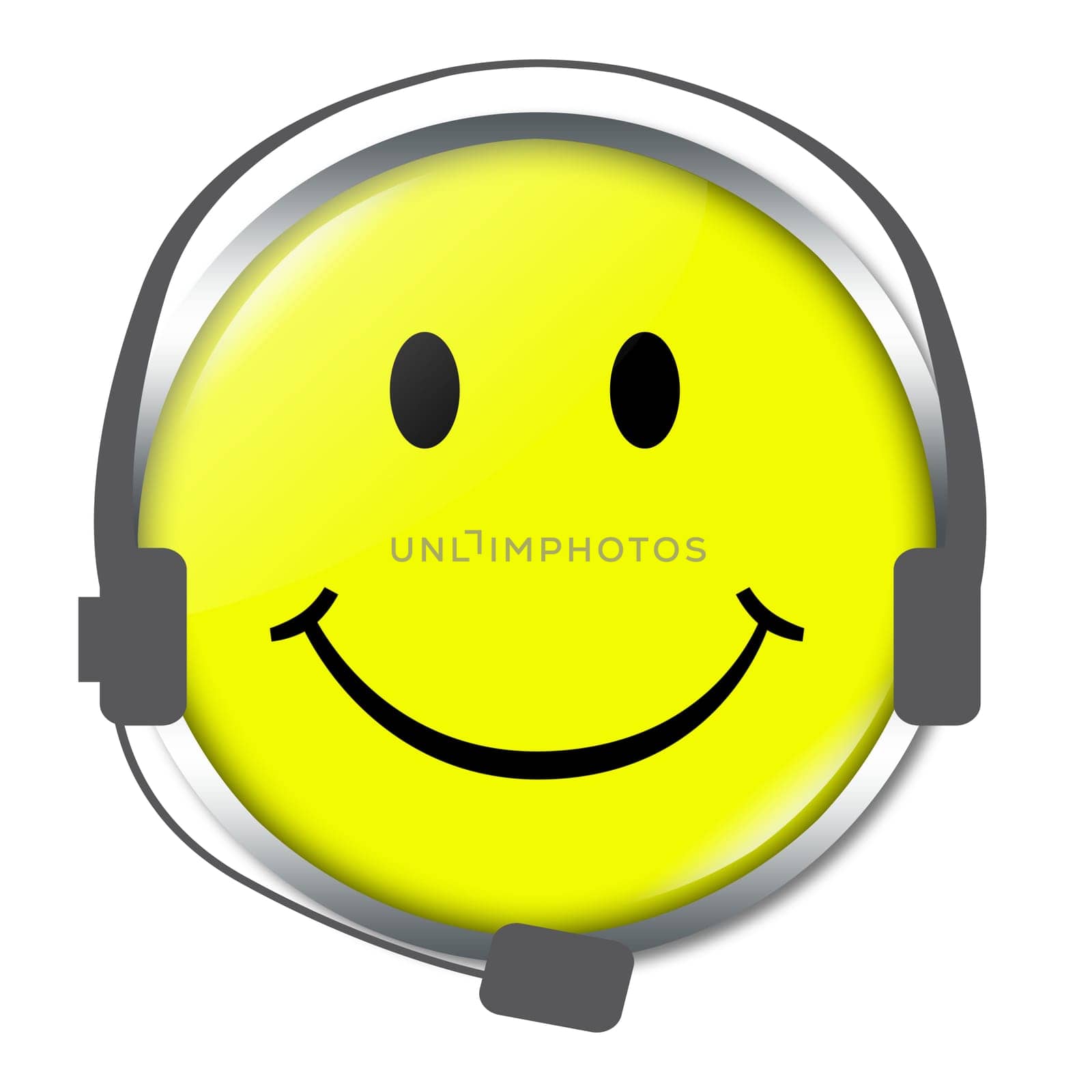 Smiley with Headphone
