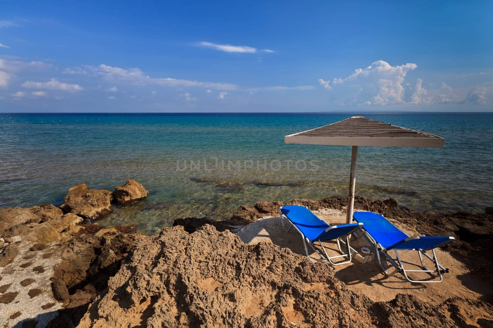 Vromi Porto beach in the island of Zakynthos, Greece