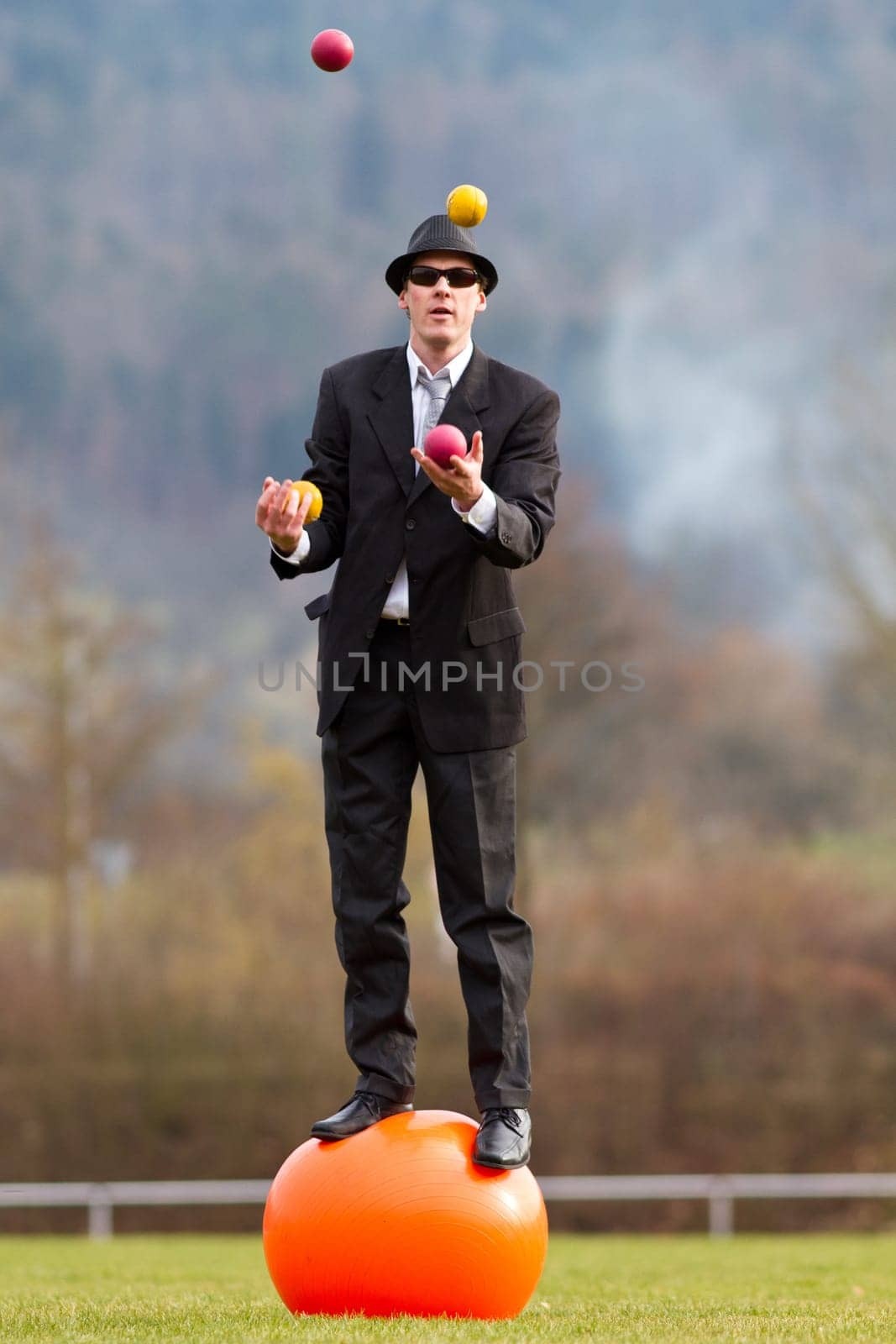 Juggling Businessman