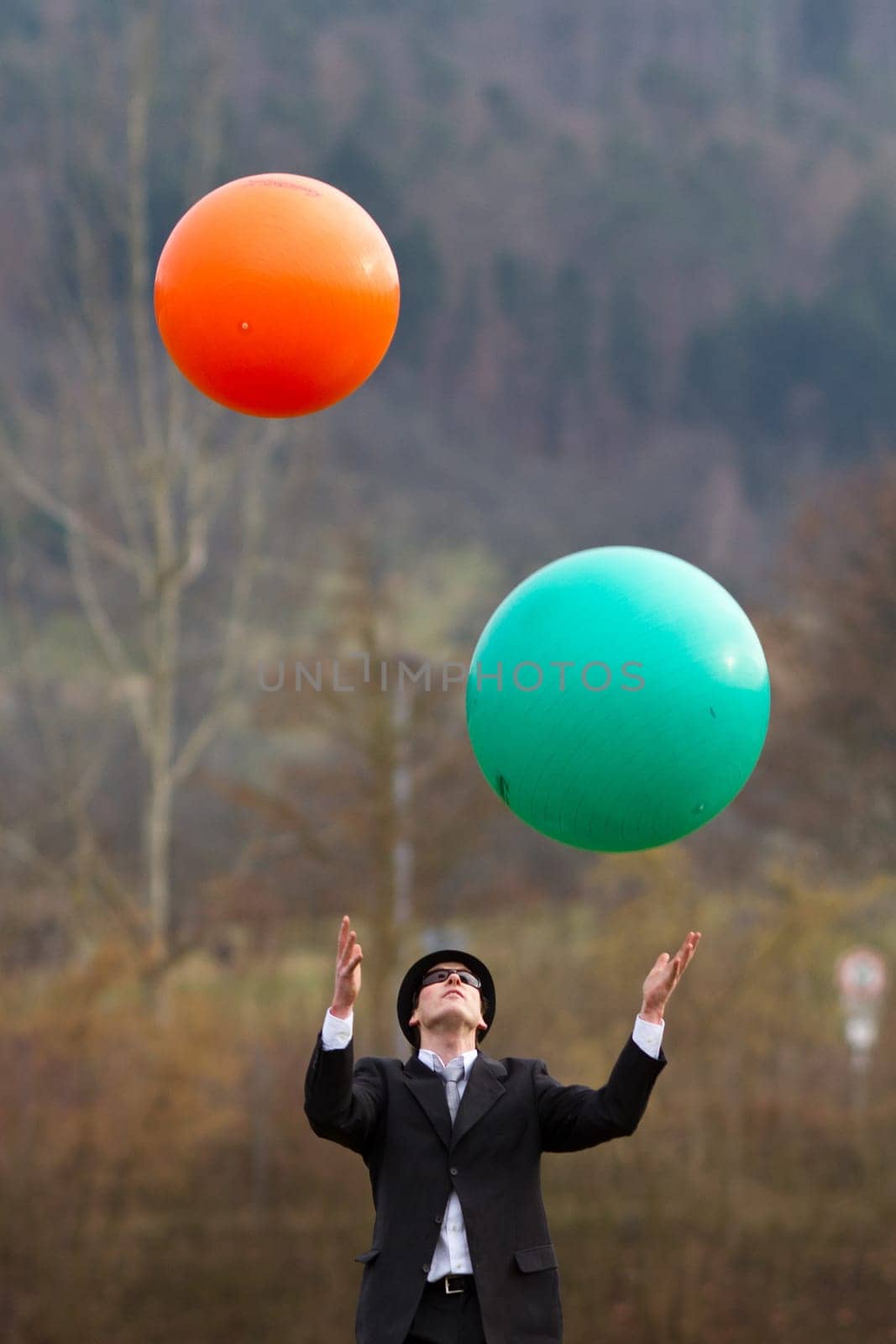 Juggling Businessman