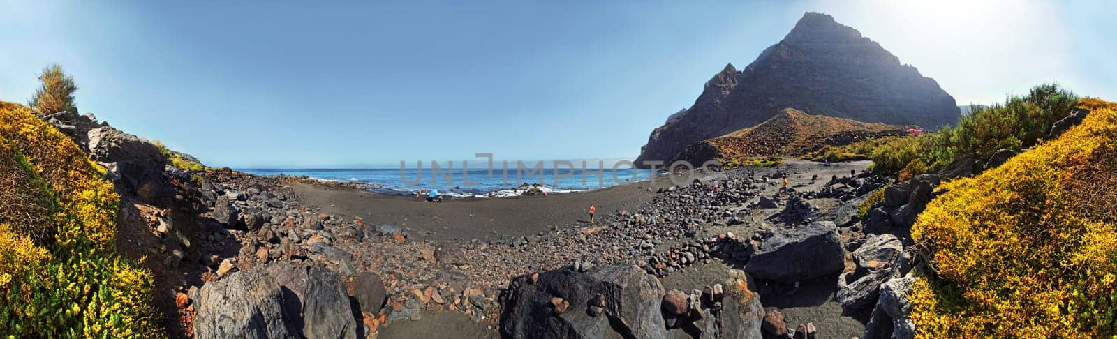 On the beach of Playa dei Ingles,La Gomera