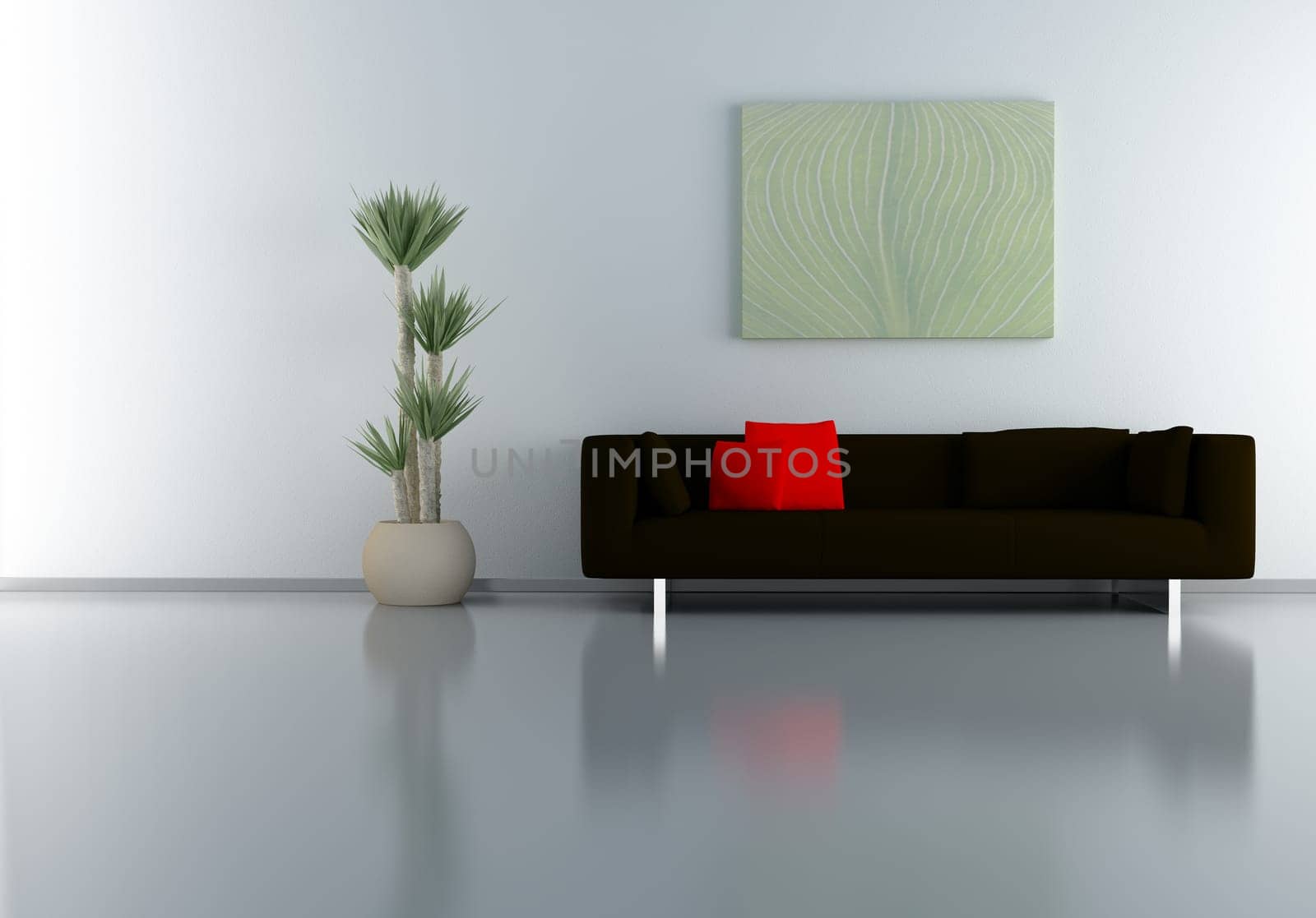 modern interior (3D render) -  Elegance Furniture