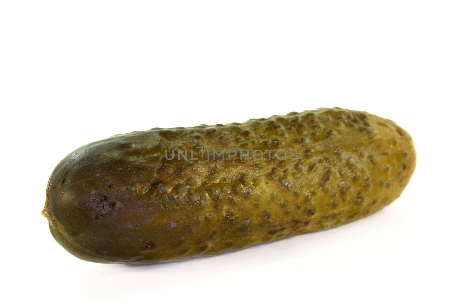 a gherkin against a white background