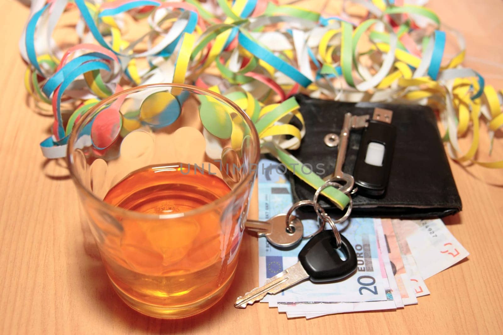 whiskey keys and money