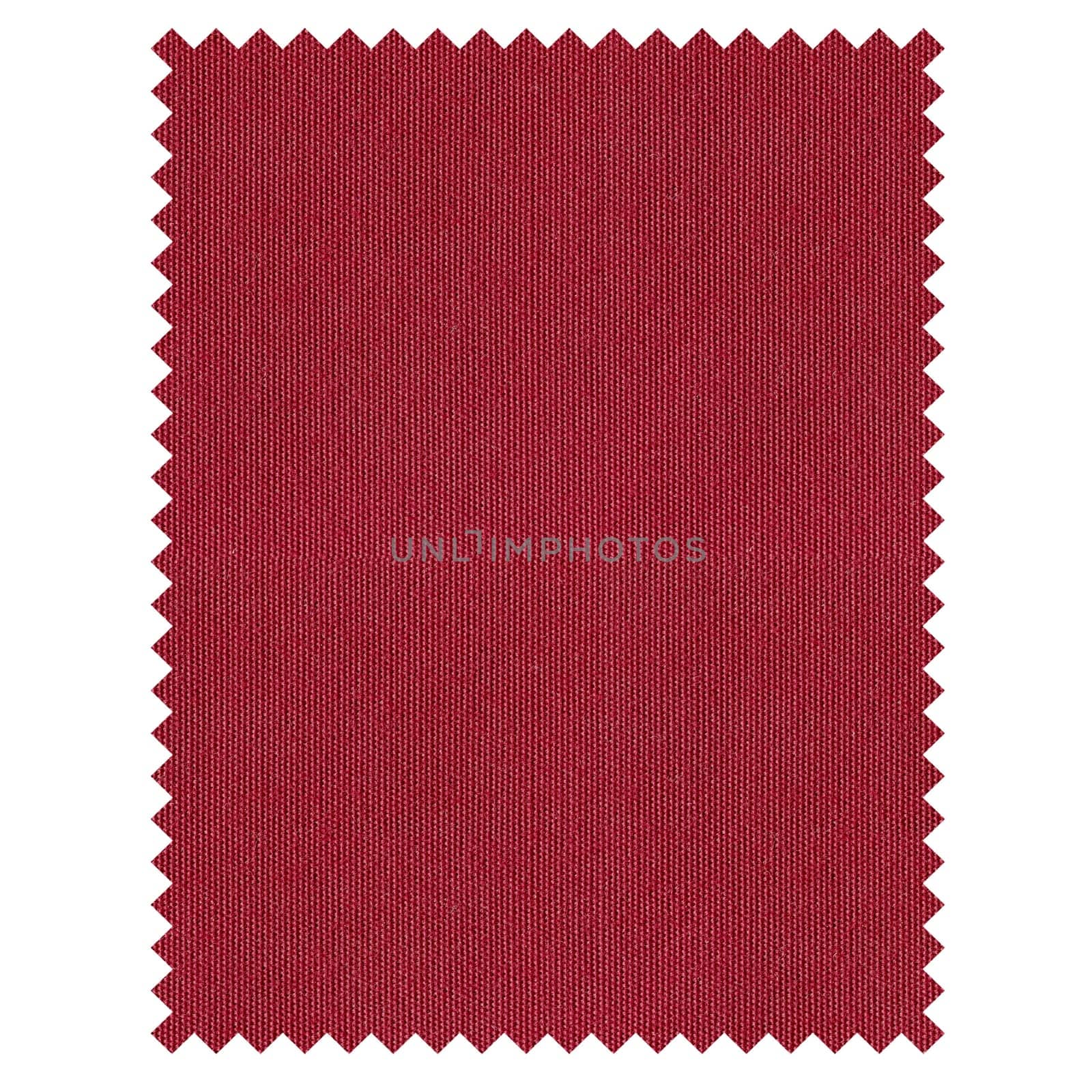 A fabric sample isolated over white background