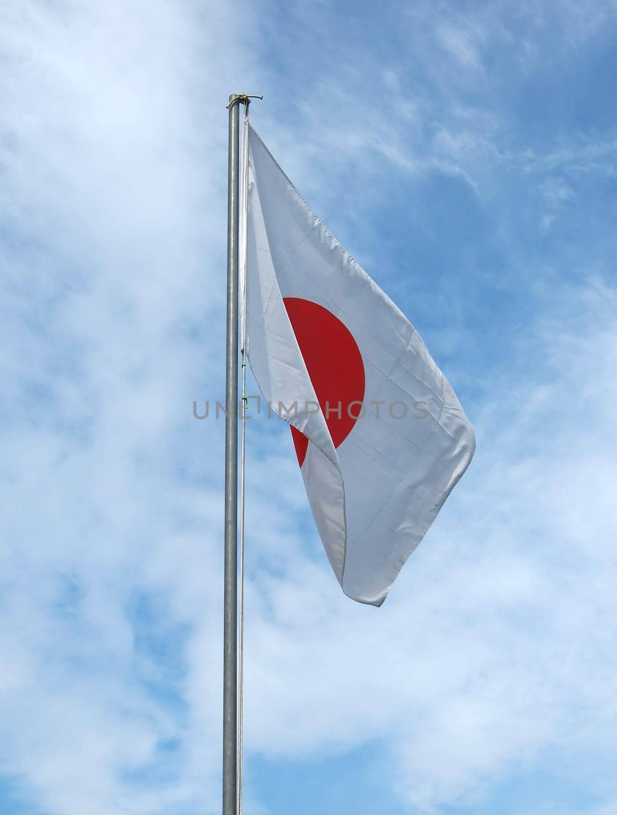 The national Japanese flag of Japan (JP)