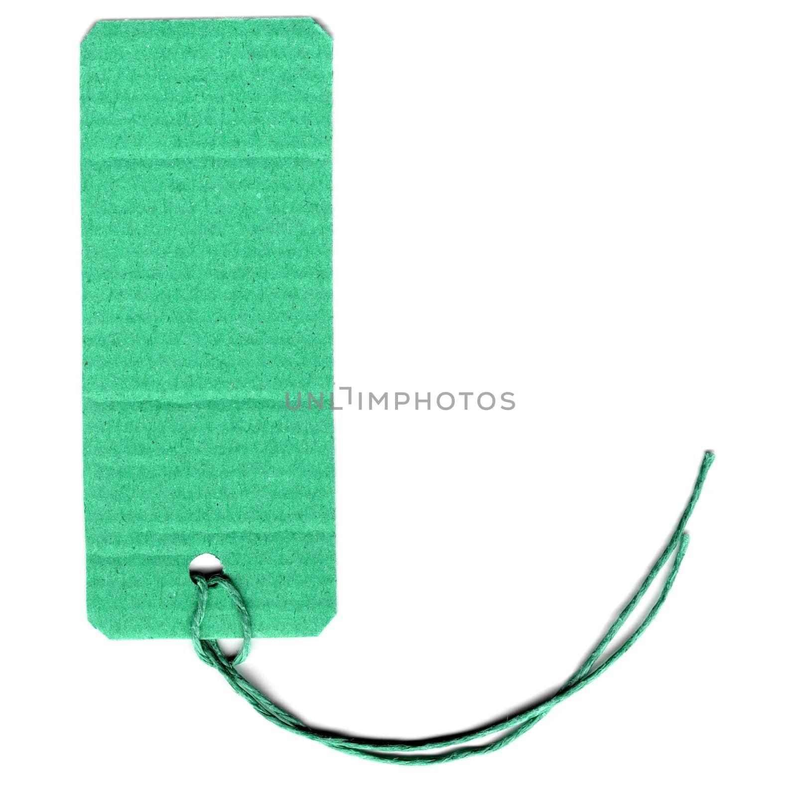 Price tag or address label with string