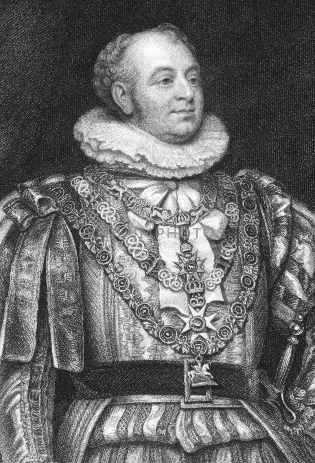Frederick Duke of York and Albany (1763-1827) on engraving from the 1800s. Member of the Hanoverian and British Royal Family, second son of King George III. Engraved by J.Jenkins after a painting by T.Phillips and published by Peter Jackson, London &amp