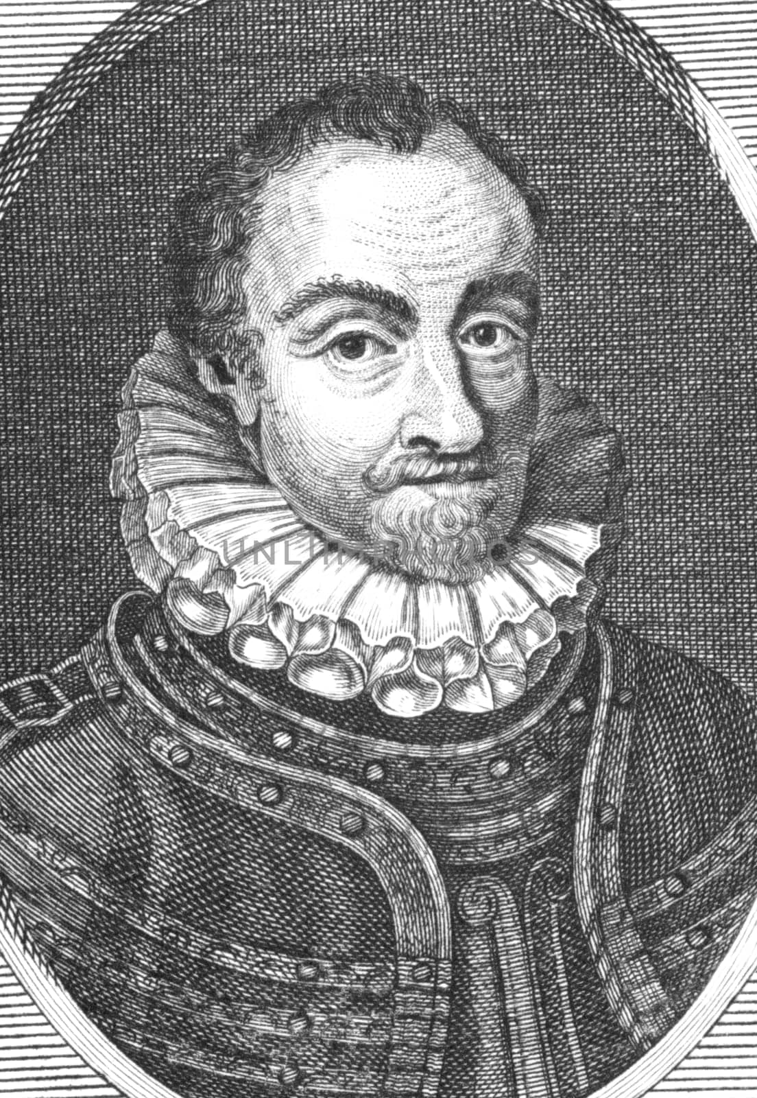 William I, Prince of Orange aka William the Silent (1533-1584) on engraving from the 1800s. Leader of the Dutch revolt against the Spanish setting off the 80 Years War that resulted in the formal independence of the United Provinces in 1648.