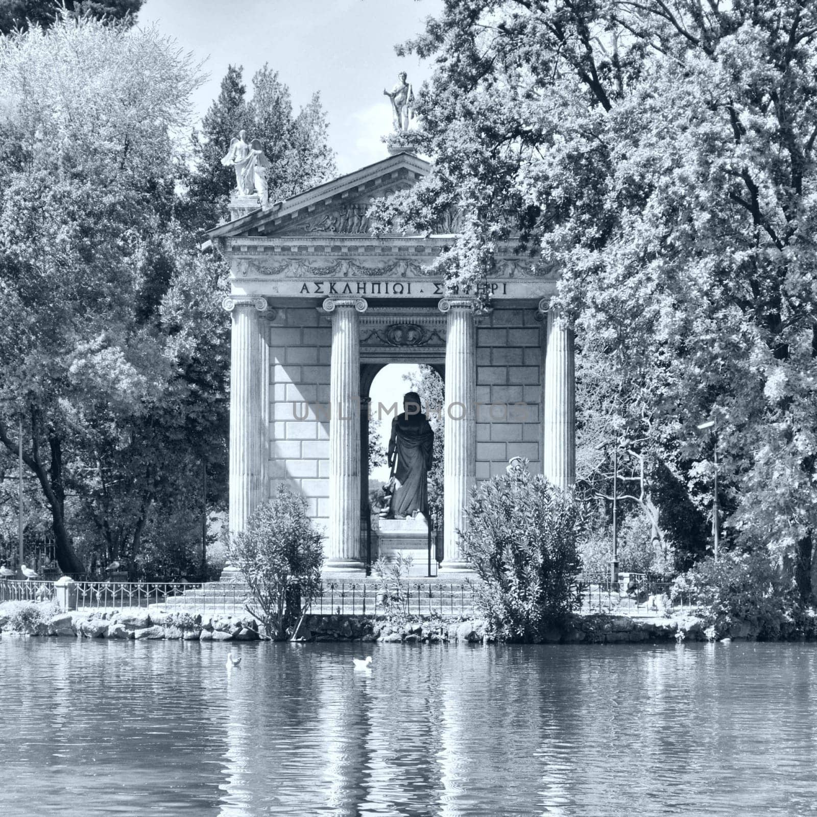 Villa Borghese Pinciana, Pincian Hill, Rome, Italy - high dynamic range HDR