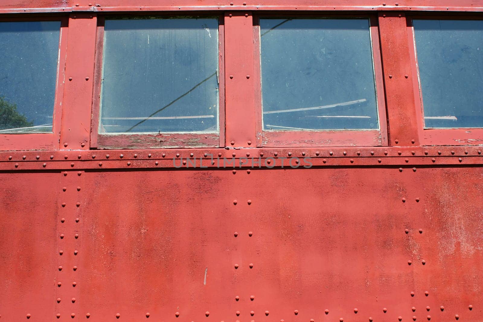 A Old passenger train car