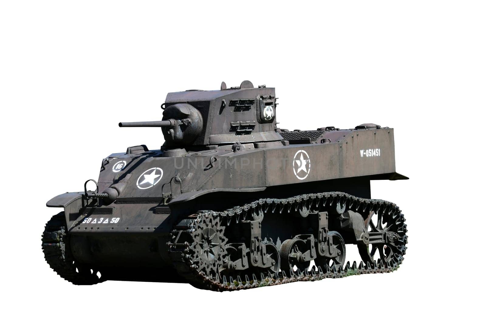A Isolated army tank image