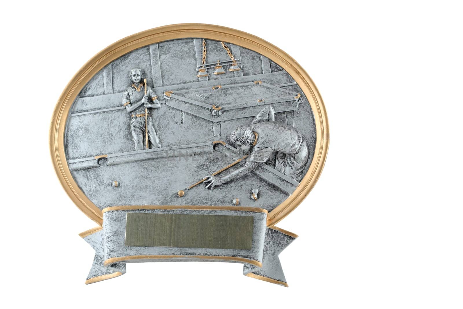 A islolated Billiards plaque